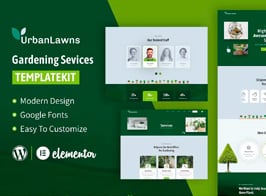 Urban Lawns – Gardening Elementor Template Kit