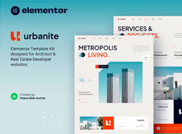 Urbanite – Architect & Real Estate Developer Elementor Template Kit