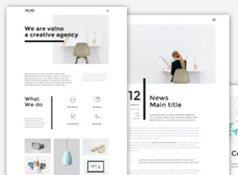 Valno – Minimal Creative Multi page Portfolio WordPress Theme