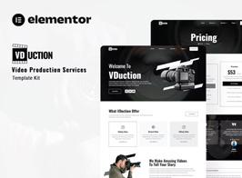VDuction – Video Production Service Elementor Template Kit