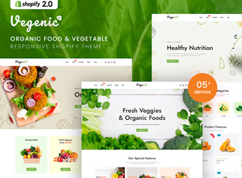 Vegenic – Organic Food Shopify 2.0 Theme