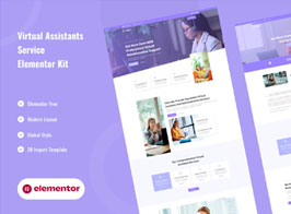 Veha – Virtual Assistant & Administrative Elementor Template Kit