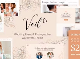 Veil – Wedding Event & Photographer WordPress Theme