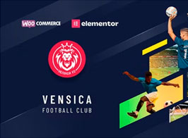 Vensica – Football Club Manager Elementor Theme