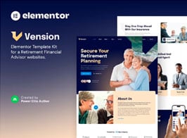 Vension – Retirement Planning Consulting Elementor Template Kit