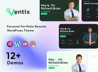 Ventix Personal Portfolio WordPress Theme