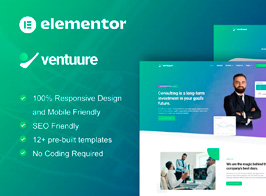 Ventuure – Business And Investment Consulting Kit de Templates para Elementor