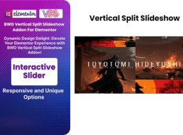 BWD Vertical Split Slideshow Addon For Elementor