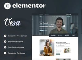Vesa – Virtual Assistant Services Elementor Template Kit