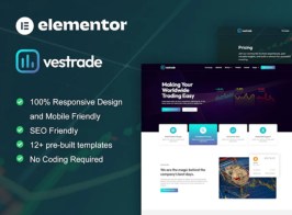 Vestrade – Trading & Stock Market Elementor Template Kit
