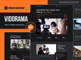 Vidorama – Film & Video Production Service Elementor Template Kit