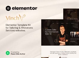 Vinch – Professional Tailoring & Alterations Services Elementor Template Kit