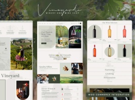 Vineyardi – Wine Shop & Winery Elementor Pro Template Kit