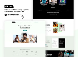 Virly – Influencer Marketing Agency Elementor Template Kit