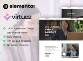 Virtuaz – Virtual Assistant Business Elementor Template Kit