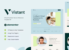 Vistant – Virtual Assistant Service Elementor Template Kit