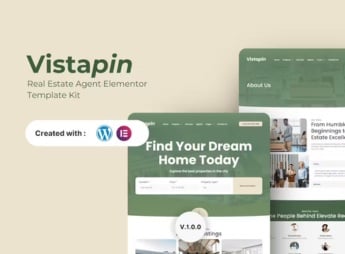Vistapin – Real Estate Agents Elementor Template Kit