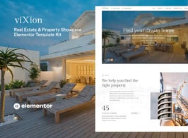 Vixion – Real Estate & Property Showcase Elementor Template Kit