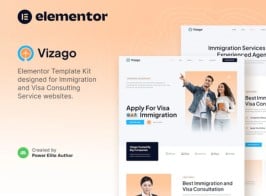 Vizago – Immigration & Visa Consulting Service Elementor Template Kit