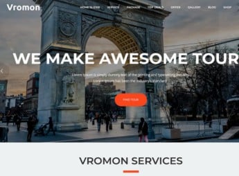 Vromon – Tour & Travel Agency WordPress Theme