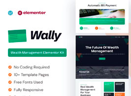Wally – Wealth Management Elementor Template Kit