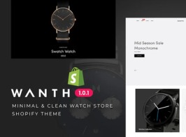 Wanth – Minimal & Clean Watch Store Shopify Theme