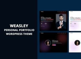 Weasley – Personal Portfolio WordPress Theme