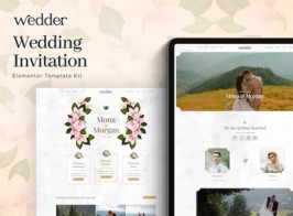 Wedder – Wedding Invitation Elementor Template Kit