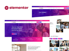 Wefa – Digital Marketing & Brand Design Agency Elementor Template Kit