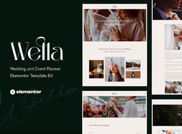 Wella – Wedding & Event Planner Elementor Template Kit