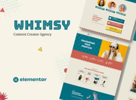 Whimsy – Content Creator Agency Template Kit