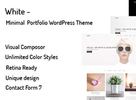 White – Minimal Portfolio WordPress Theme