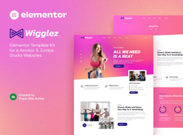 Wigglez – Aerobic & Zumba Studio Elementor Template Kit