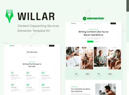 Willar – Content Copywriting Services Elementor Template Kit