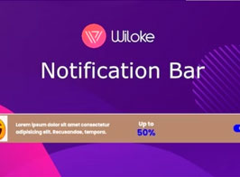Wiloke Notification Bar