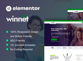 WinNet – Broadband & Internet Service Provider Elementor Template Kit