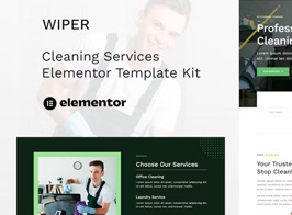 Wiper – Cleaning Services Elementor Template Kit