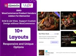 BWD WooCommerce Product Vendors Addon For Elementor