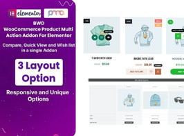 BWD WooCommerce Product Multi Action Addon For Elementor