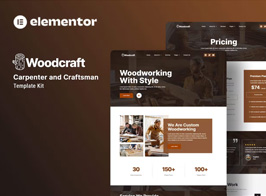 Woodcraft – Carpenter & Craftsman Elementor Template Kit