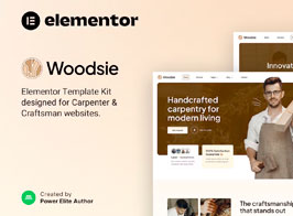 Woodsie – Carpenter & Craftsman Elementor Template Kit