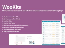 Wookits – WooCommerce Ajax Search And Effective Components Elementor WordPress Plugin