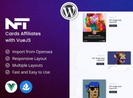 Live NFT Cards Affiliates with VueJS