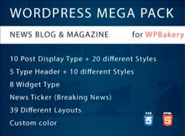 WordPress Mega Pack for WPBakery – News, Blog and Magazine – All you need