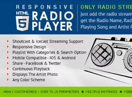 HTML5 Radio Player – WPBakery Page Builder Addon
