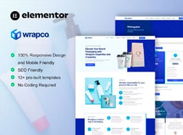 WrapCo – Packaging Company Elementor Template Kit