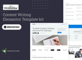 Writepillar – Content Writing Services Elementor Template Kit