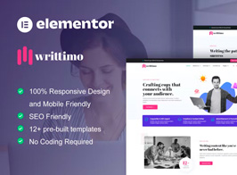 Writtimo – Content Writing Service Agency Elementor Kit