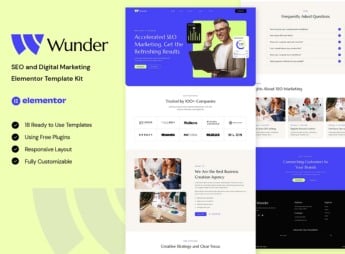 Wunder – SEO & Digital Marketing Elementor Template Kit