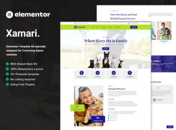 Xamari – Pet Care Services Elementor Template Kit